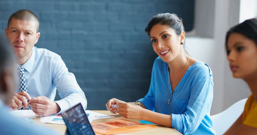 Business advisors in a planning meeting