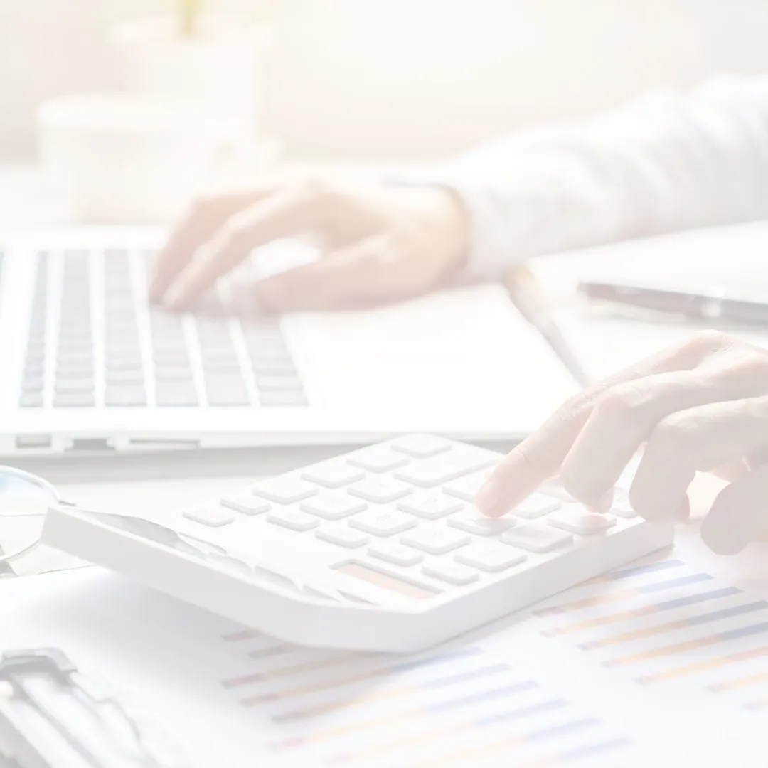 Accountant reviewing company accounts