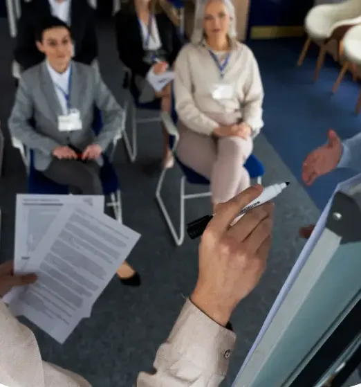 Learners on an SME Training Academy course